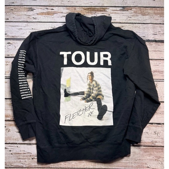 FLETCHER XX 2022 Girl of My Dreams Tour Black Concert Merch Sweatshirt Hoodie XL - Picture 7 of 7